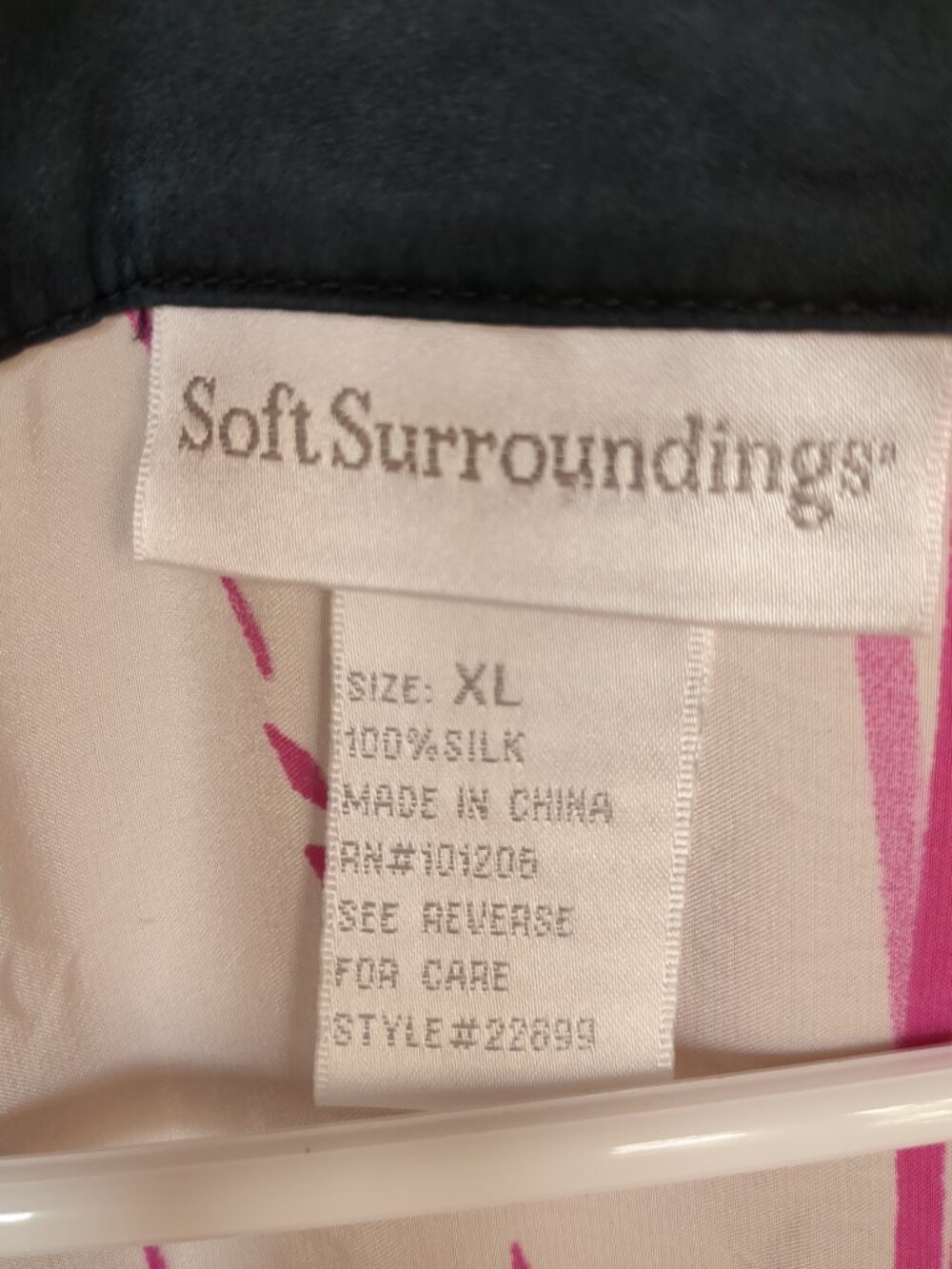 XL Vintage Silk Soft Surroundings Tunic - Picture 3 of 11